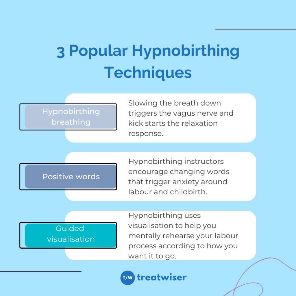 3 popular hypnobirthing techniques