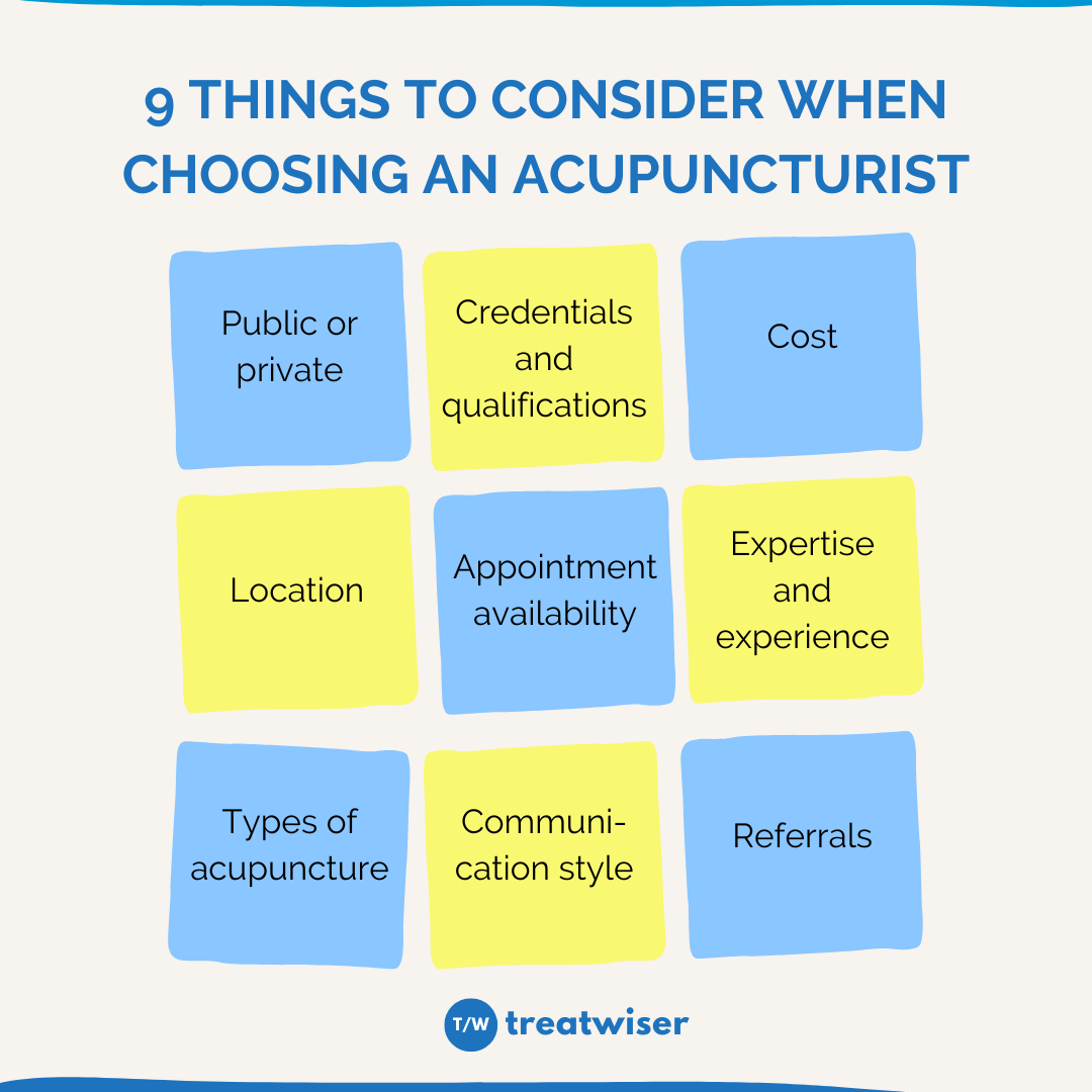 9 Things to consider when choosing an acupuncturist